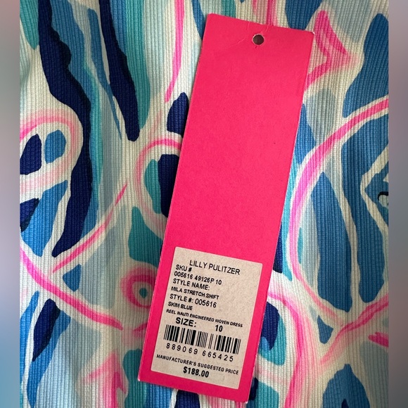 EUC Lilly Pulitzer Mila Stretch Shift in Reel Nauti - Picture 5 of 6